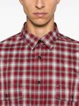 Клетчатая рубашка Brioni, красный - фото 5