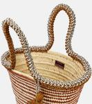 Dee Dee большая сумка-тоут из рафии Alémais, коричневый - фото 3