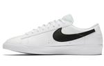 Кроссовки Nike Blazer Low Leather 'White Black' - фото