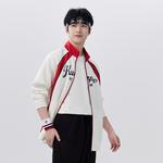 Бейсбольная куртка унисекс Kumpoo, белый - фото 5