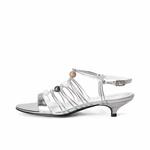 Римские сандалии женские SHOEMAKER QUEEN, Silver - фото