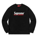 Худи Supreme SS20 Week 2 Underline Crewneck logo Round Neck Pullover Unisex Black, черный - фото