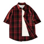 TEN MIRO Рубашка унисекс, Белая клетчатая - фото 12