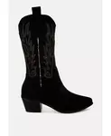 Ковбойские сапоги Mae с вышивкой London Rag, черный - фото