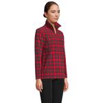 Женский флисовый пуловер с молнией 1/4 Lands End Lands' End, черный - фото 2