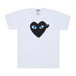 Футболка Comme des Garçons PLAY Black Heart, цвет Белый - фото