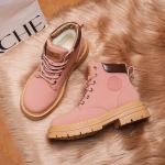 Женские ботинки CAHHRRN на каблуке, розовый - фото 8