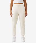 Женские брюки-джоггеры Buddha Fold Over Cargo True Religion, White - фото