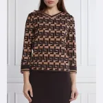 Свитер обычного кроя Liviana Conti, коричневый - фото