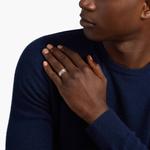 Обручальное кольцо «Звезда Давида» из платины (8 мм) Blue Nile - фото 3