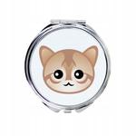 Сингапурский кот Зеркало карманное для сумочки Inna Marka - фото