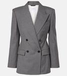 Двубортный шерстяной блейзер Givenchy, Medium Grey - фото