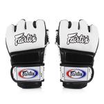Перчатки Fairtex Super Sparring Gloves, белый/черный - фото