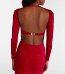 Бархатное платье с корсетом Balenciaga, Garnet - фото 6