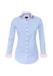 Блуза HEVENTON Button-down blouse, Hellblau/Light Blue - фото 5