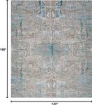 Ковер SAFAVIEH, 305 x 427 см, из коллекции Centennial, цвет Worn Denim, ручная вязка, современный из шелка и шерсти, идеален для помещений с высокой проходимостью в гостиной, спальне, столовой (CEN101B-10) - фото 2