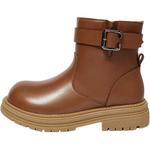 Детские кожаные ботинки для детей Snoffy, коричневый - фото