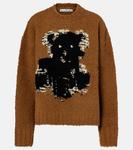 Шерстяной свитер с добавками Acne Studios, Khaki Beige - фото