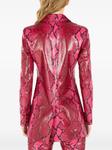 Блейзер со змеиным принтом Roberto Cavalli, розовый - фото 4
