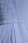 Льняное платье Oui, синий - фото 5