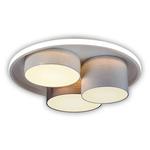 Потолочный светильник Näve Eppan, сталь / алюминий / лен - белый / серый - фото 6