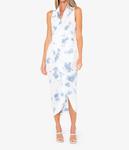 Платье Alivia миди в синем тай-дае JBQ - фото