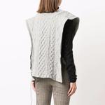 Жилет женский Maison Margiela с узором, серый - фото 4