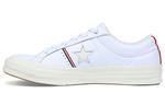 Кроссовки Converse One Star Piping Low Top In White/Enamel Red/Egret - фото