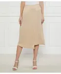 Юбка из атласа Vamarni Boss, бежевый - фото