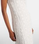Вязаное платье миди Vince, белый - фото 5