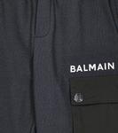 Шорты из хлопкового джерси Balmain, черный - фото 2