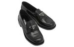 Кроссовки ss22 unlined brushed leather loafers 'black' Prada, черный - фото 3