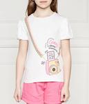 Футболка детская Guess Regular Fit с рисунком, белый - фото