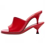 Шлепанцы женские красные Jacquemus - фото