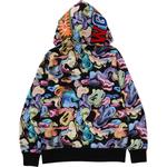 Худи с капюшоном на молнии A BATHING APE, белый - фото 6