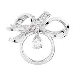 Вольта Боу большое коктейльное кольцо Swarovski - фото 5