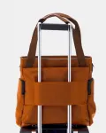 Сумка через плечо из оранжевой ткани Scharlau, оранжевый - фото 5