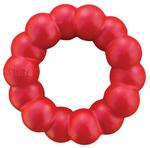 KONG игрушка-жевачка с кольцом М-Л KONG, цвет красный - фото
