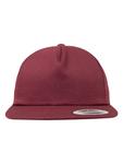 Бейсболка Flexfit 5 Panel, цвет maroon - фото
