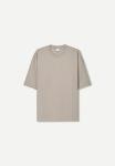 Футболка Bershka Basic T-shirt, Grey - фото 6