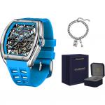 STARKING Часы Opener Collection Automatic Mechanical Movement Rubber Strap Watch Men's Watch Black Dial - фото