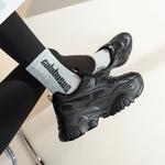 Массивные кроссовки женские 5,5 см AGSDON, белые [Верх из кожи с искусственным мехом] YP221069 - фото 10