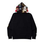 Толстовка с капюшоном на молнии BAPE Tiger, цвет Черный - фото 2