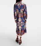 Платье-рубашка с арабесками Farm Rio, Arabesque Scarf Blue - фото 3