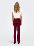 Расклешенные брюки ONLY, темно-красный - фото 4