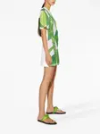 Платье мини с графичным принтом Pucci, зеленый - фото 3