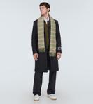 Полосатый шерстяной шарф с бахромой Acne Studios, фиолетовый - фото 4