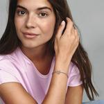 Шарм Letter U Alphabet Pandora, белое золото - фото 2