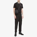 Футболка поло с узором "греческий меандр" VERSACE, черный - фото 4