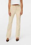 Брюки Vero Moda HIGH WAIST VMSIGA FLARED, Birch/White - фото